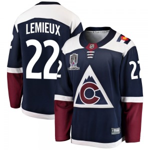 Breakaway Fanatics Branded Youth Claude Lemieux Navy Alternate 2022 Stanley Cup Champions Jersey - NHL Colorado Avalanche