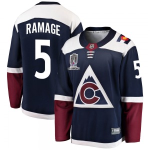 Breakaway Fanatics Branded Youth Rob Ramage Navy Alternate 2022 Stanley Cup Champions Jersey - NHL Colorado Avalanche