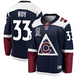 Breakaway Fanatics Branded Youth Patrick Roy Navy Alternate 2022 Stanley Cup Champions Jersey - NHL Colorado Avalanche