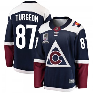 Breakaway Fanatics Branded Youth Pierre Turgeon Navy Alternate 2022 Stanley Cup Champions Jersey - NHL Colorado Avalanche