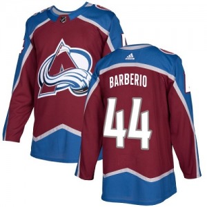 Authentic Adidas Youth Mark Barberio Red Burgundy Home Jersey - NHL Colorado Avalanche