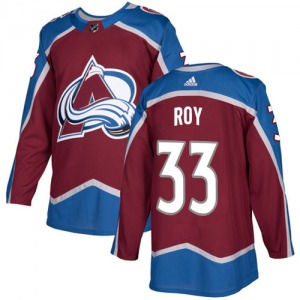 Authentic Adidas Youth Patrick Roy Red Burgundy Home Jersey - NHL Colorado Avalanche