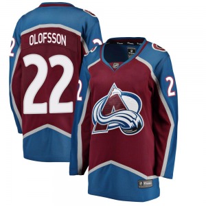 Breakaway Fanatics Branded Women's Fredrik Olofsson Maroon Home Jersey - NHL Colorado Avalanche