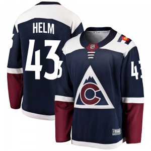 Breakaway Fanatics Branded Adult Darren Helm Navy Alternate Jersey - NHL Colorado Avalanche