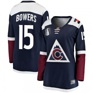 Breakaway Fanatics Branded Women's Shane Bowers Navy Alternate 2022 Stanley Cup Final Patch Jersey - NHL Colorado Avalanche