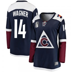 Breakaway Fanatics Branded Women's Chris Wagner Navy Alternate 2022 Stanley Cup Final Patch Jersey - NHL Colorado Avalanche
