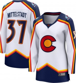 Breakaway Fanatics Branded Women's Casey Mittelstadt White Special Edition 2.0 Jersey - NHL Colorado Avalanche