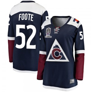Breakaway Fanatics Branded Women's Adam Foote Navy Alternate 2022 Stanley Cup Champions Jersey - NHL Colorado Avalanche