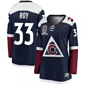 Breakaway Fanatics Branded Women's Patrick Roy Navy Alternate 2022 Stanley Cup Champions Jersey - NHL Colorado Avalanche