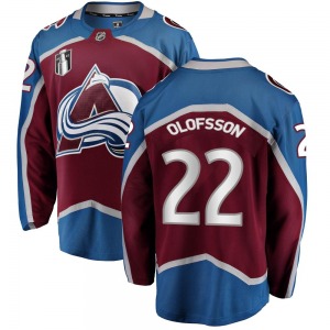 Breakaway Fanatics Branded Adult Fredrik Olofsson Maroon Home 2022 Stanley Cup Final Patch Jersey - NHL Colorado Avalanche