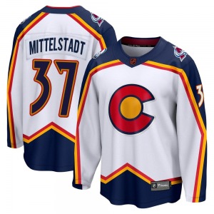 Breakaway Fanatics Branded Adult Casey Mittelstadt White Special Edition 2.0 Jersey - NHL Colorado Avalanche