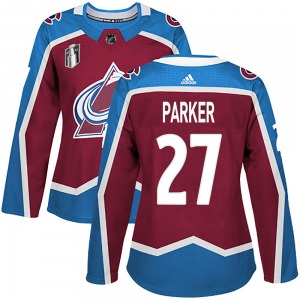 Authentic Adidas Women's Scott Parker Burgundy Home 2022 Stanley Cup Final Patch Jersey - NHL Colorado Avalanche