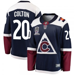 Breakaway Fanatics Branded Adult Ross Colton Navy Alternate 2022 Stanley Cup Champions Jersey - NHL Colorado Avalanche