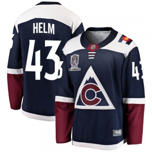 Breakaway Fanatics Branded Adult Darren Helm Navy Alternate 2022 Stanley Cup Champions Jersey - NHL Colorado Avalanche