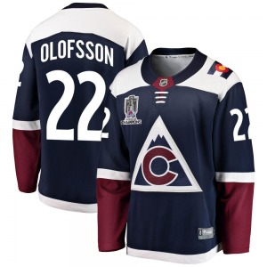 Breakaway Fanatics Branded Adult Fredrik Olofsson Navy Alternate 2022 Stanley Cup Champions Jersey - NHL Colorado Avalanche