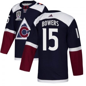 Authentic Adidas Adult Shane Bowers Navy Alternate 2022 Stanley Cup Champions Jersey - NHL Colorado Avalanche