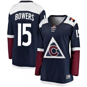 Breakaway Fanatics Branded Women's Shane Bowers Navy Alternate Jersey - NHL Colorado Avalanche