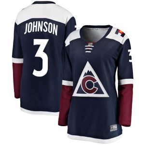 Breakaway Fanatics Branded Women's Jack Johnson Navy Alternate Jersey - NHL Colorado Avalanche