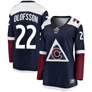Breakaway Fanatics Branded Women's Fredrik Olofsson Navy Alternate Jersey - NHL Colorado Avalanche