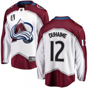 Breakaway Fanatics Branded Youth Brandon Duhaime White Away 2022 Stanley Cup Final Patch Jersey - NHL Colorado Avalanche