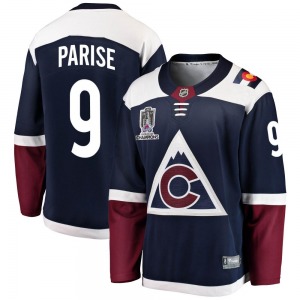 Breakaway Fanatics Branded Youth Zach Parise Navy Alternate 2022 Stanley Cup Champions Jersey - NHL Colorado Avalanche