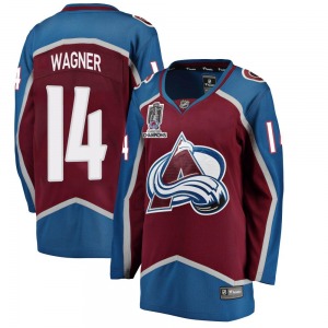 Breakaway Fanatics Branded Women's Chris Wagner Maroon Home 2022 Stanley Cup Champions Jersey - NHL Colorado Avalanche